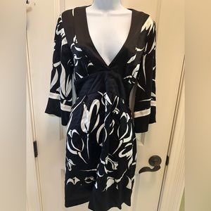 Black and white Bebe dress, size 10